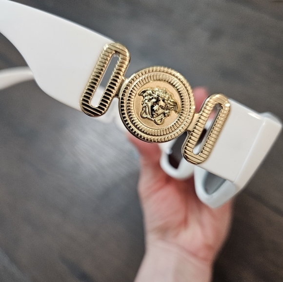 NEW VERSACE WHITE SUNGLASSES - 53mm main image 12